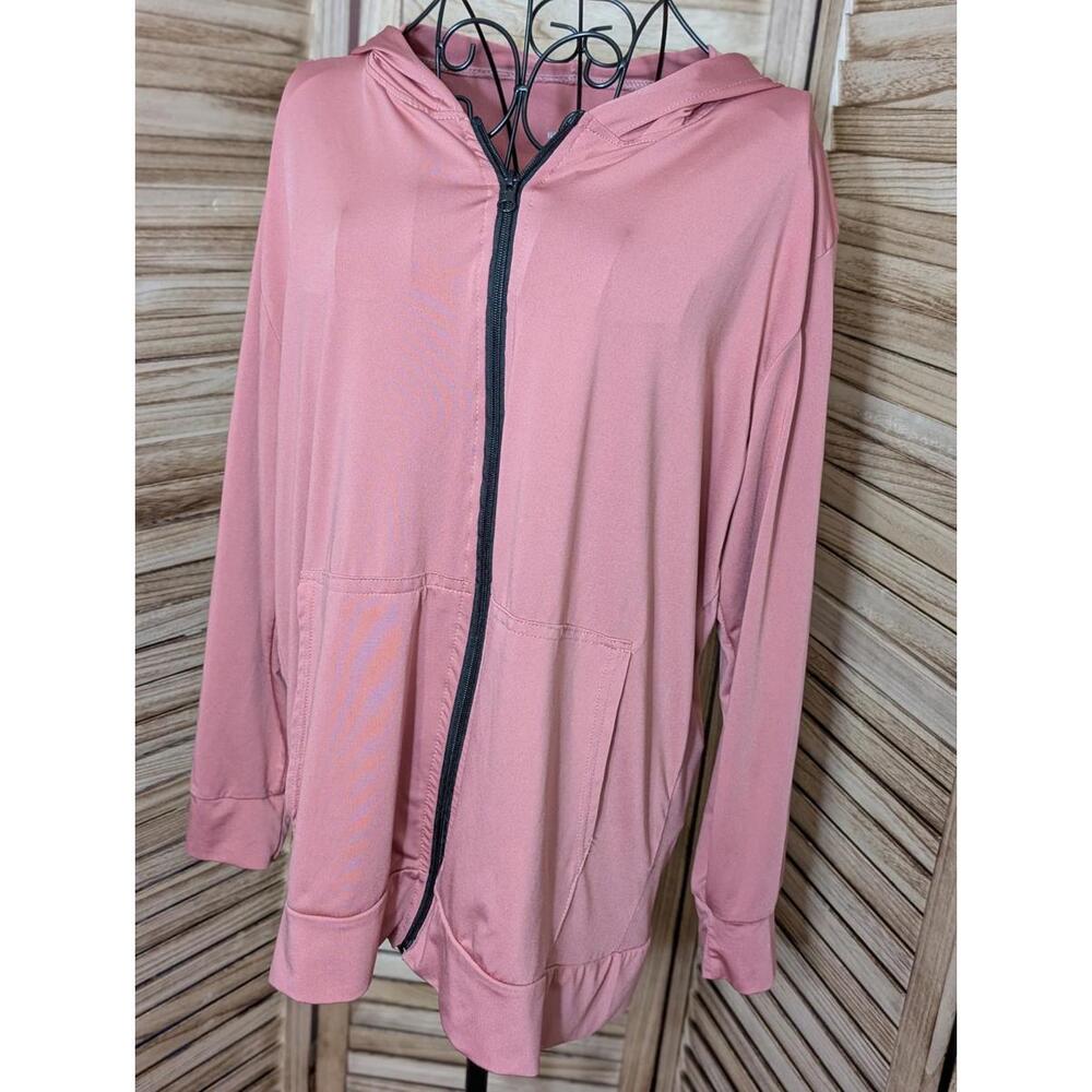 Real Essentials Sweatshirt Womens XL Pink Long Sleeves Crew Neck
